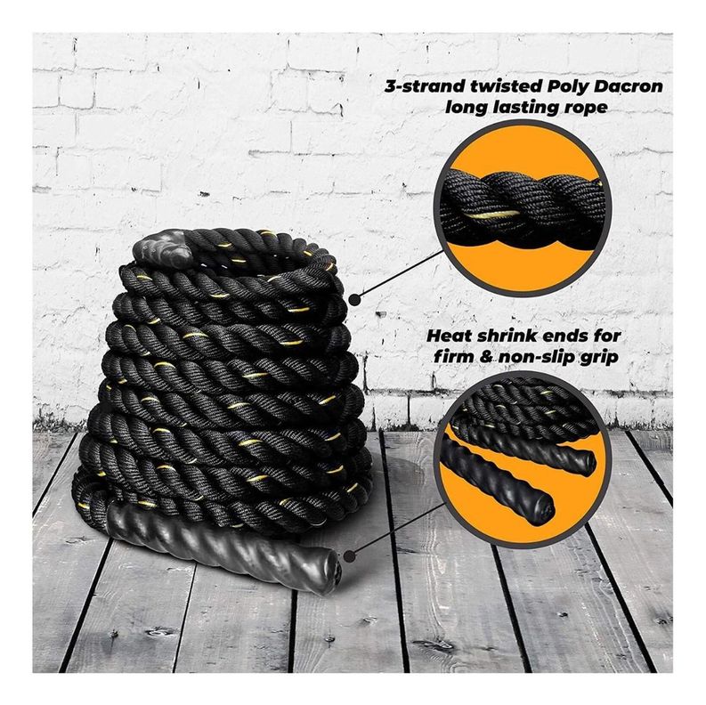 Cuerda Crossfit - Funcional Battle Rope 38 Mm X 12 Mt-3