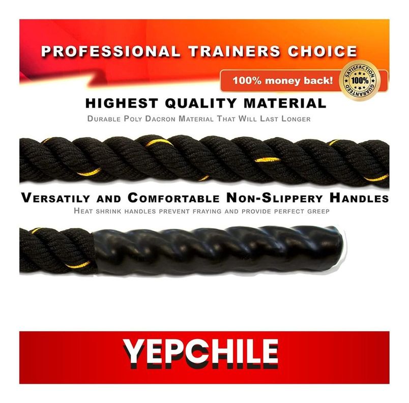 Cuerda Crossfit - Funcional Battle Rope 38 Mm X 12 Mt-4