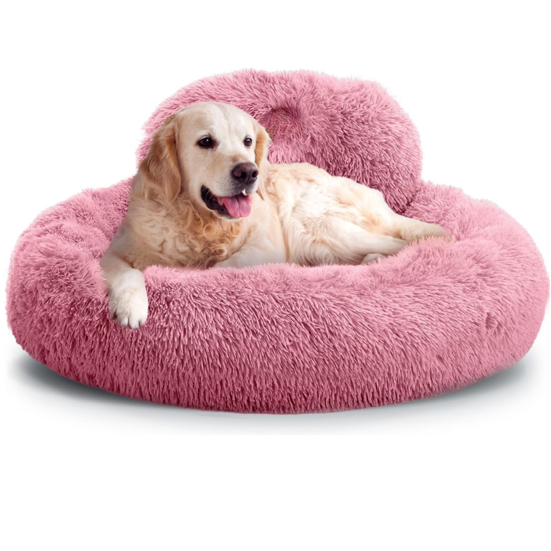 Cama Mascota Grande Yep Perro XL Antiestres Y Ronquido Rosado 100