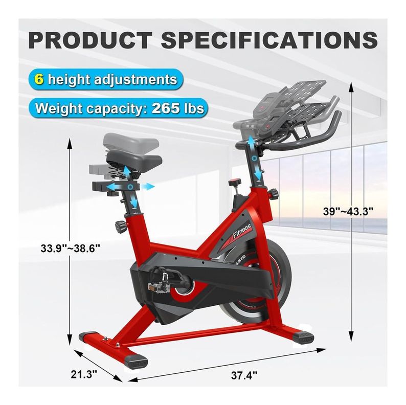 Bicicleta De Spinning Deluxe Extra Confort-1