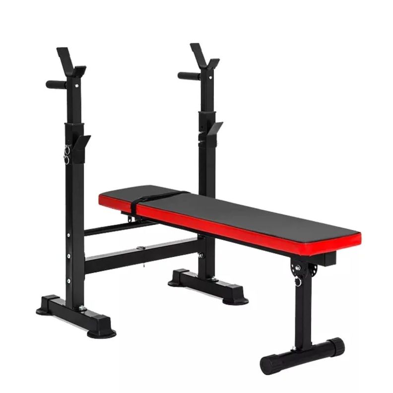 Press Banca Abdominal Reclinable Para Pesas Con Rack-0