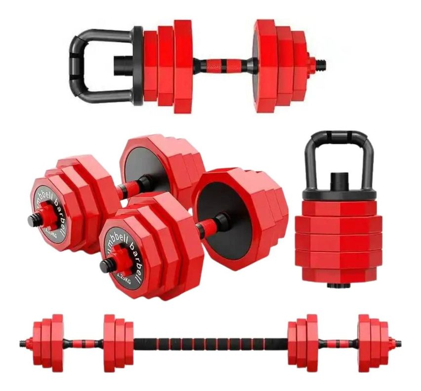 Set Mancuernas 20 Kg Barra Rusa Kettlebell Premium-0