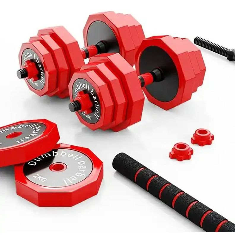 Set Mancuernas 20 Kg Barra Rusa Kettlebell Premium-2
