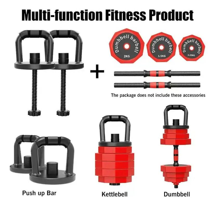 Set Mancuernas 20 Kg Barra Rusa Kettlebell Premium-4