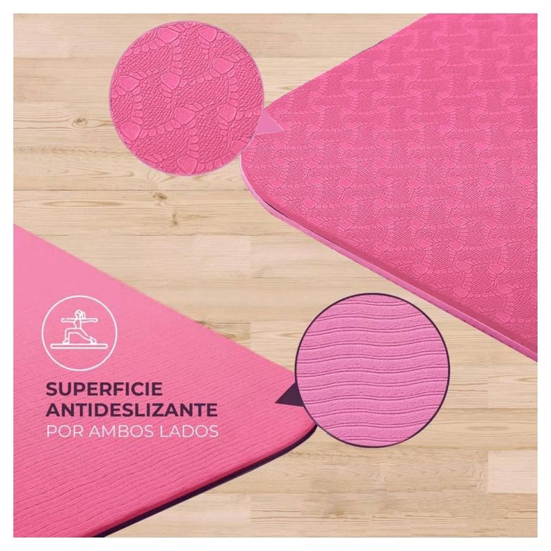 Mat De Yoga 8mm Ecologico Biodegradable Yep Sport-2