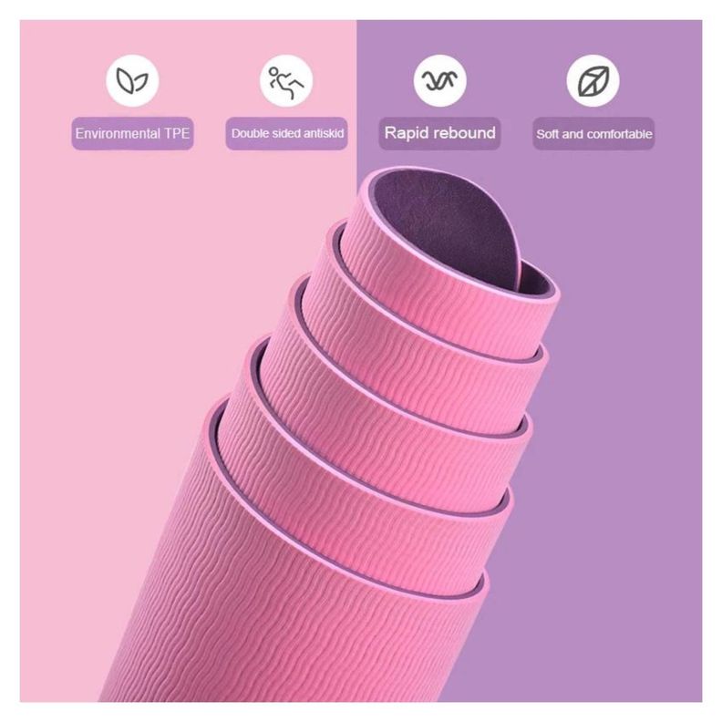 Mat De Yoga 8mm Ecologico Biodegradable Yep Sport-4