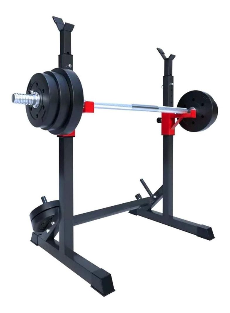 Rack Squat Sentadillas Ajustable Barra Pesas Pre Y Olimpica-1