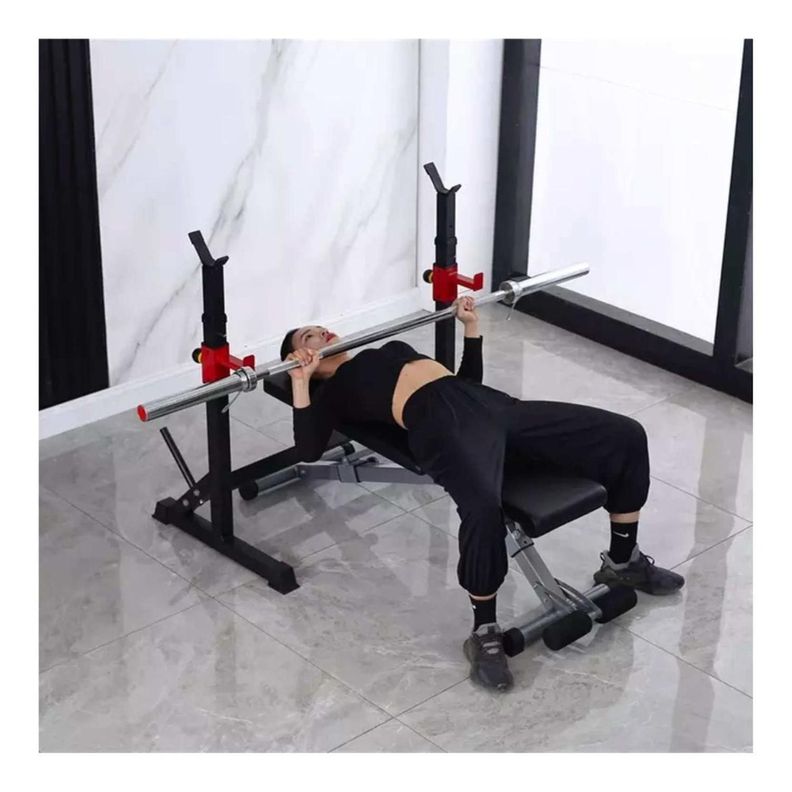 Rack Squat Sentadillas Ajustable Barra Pesas Pre Y Olimpica-6