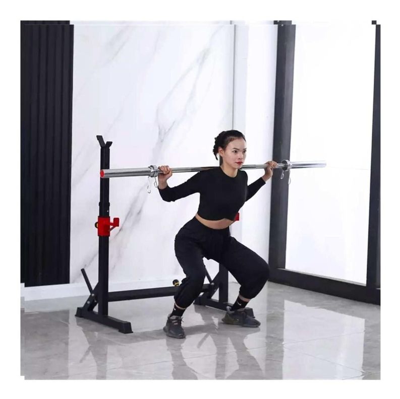 Rack Squat Sentadillas Ajustable Barra Pesas Pre Y Olimpica-8