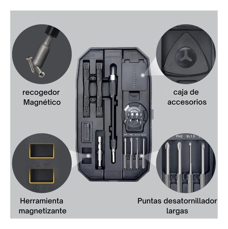Juego Destornilladores De Precisión 153 Piezas En 1-5