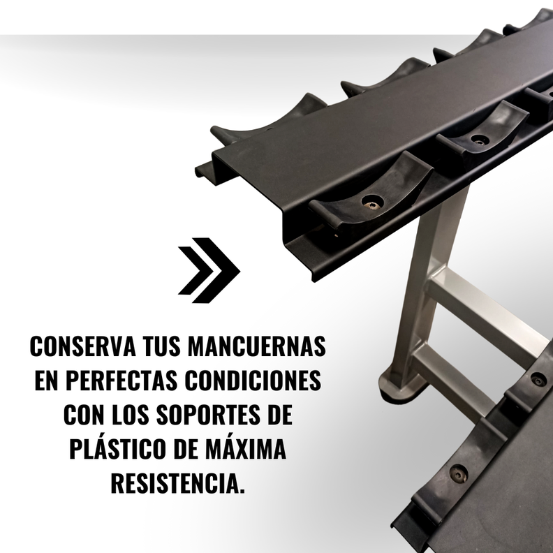 Rack Mancuernas 2 Niveles 10 Pares 6050-1