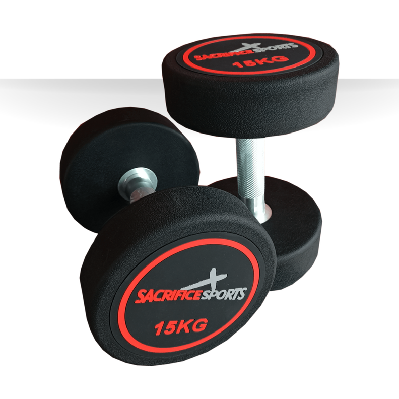 Par de Mancuernas Redondas de 15 kg-0