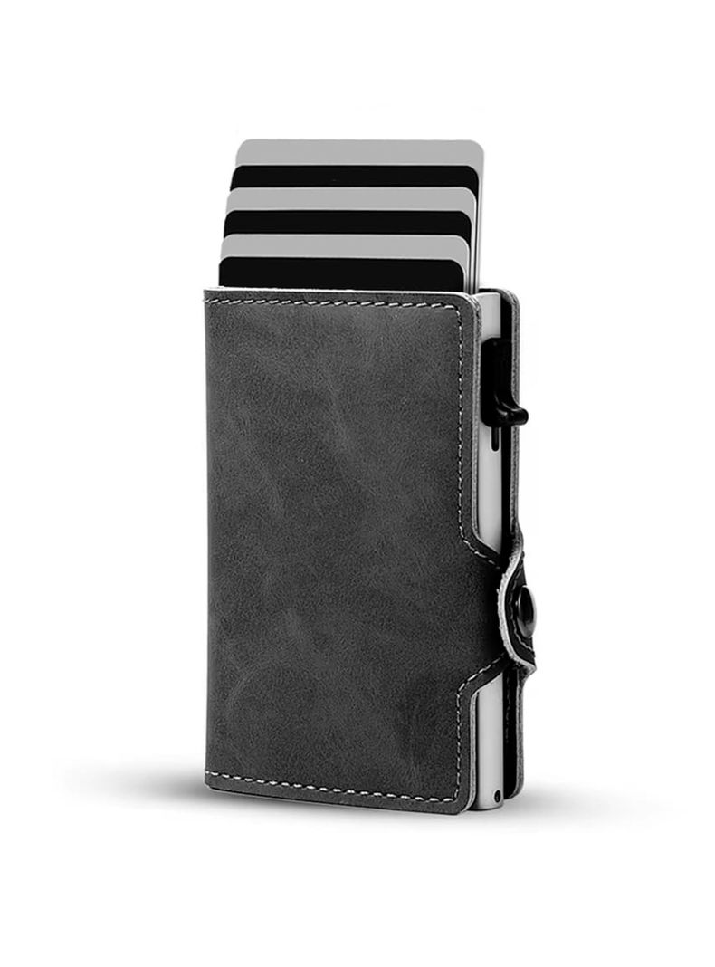 Billetera Inteligente con Tarjetero Anticlonación Gray - Pardal-0