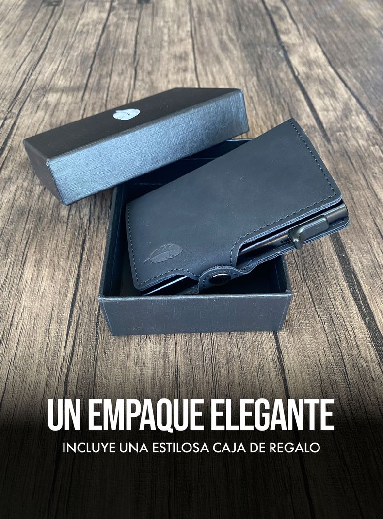 Billetera Inteligente con Tarjetero Anticlonación Black - Pardal-5