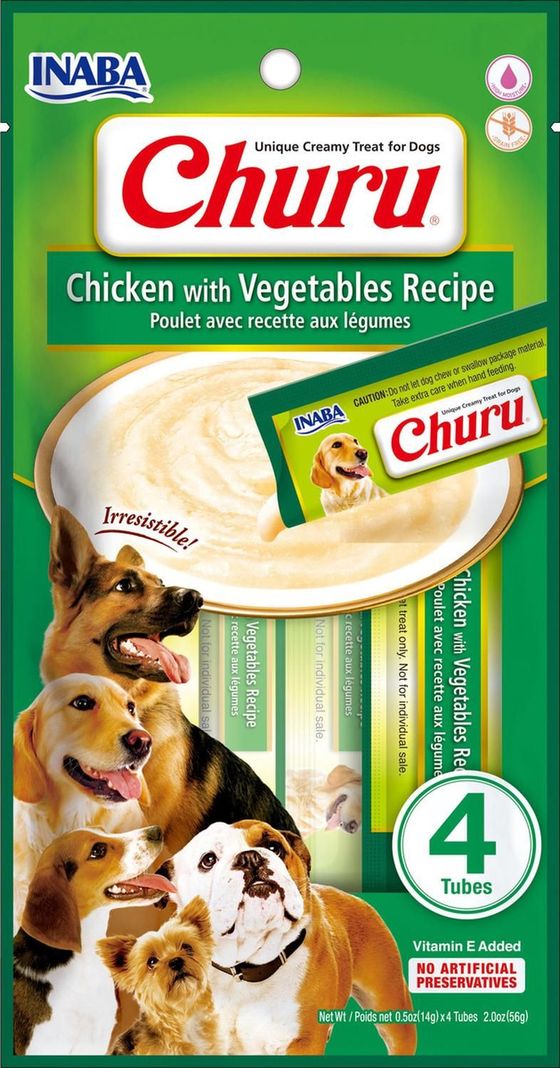 Snack Para Mascotas Churu Perros Premios 14g X 4 Tubos (56g)