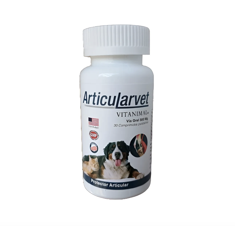 Articularvet Vitanimal Suplemento Perro Gato 30 Comprimidos Blanco