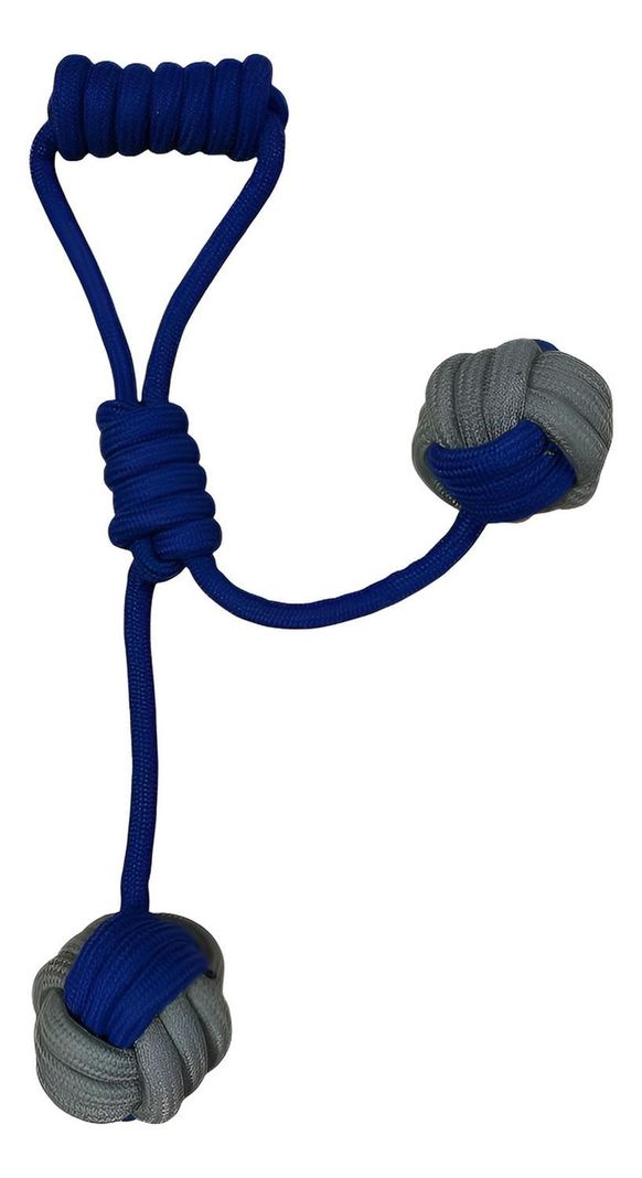 Juguete De Cuerda Para Perros Con Nudo Agarre Y Pelotas