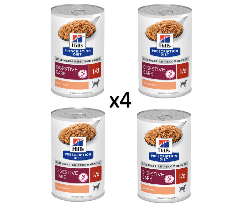 X4 Alimento Hill's Digestive Care i/d Pavo Perro Adulto 370 C/U Blanco 13