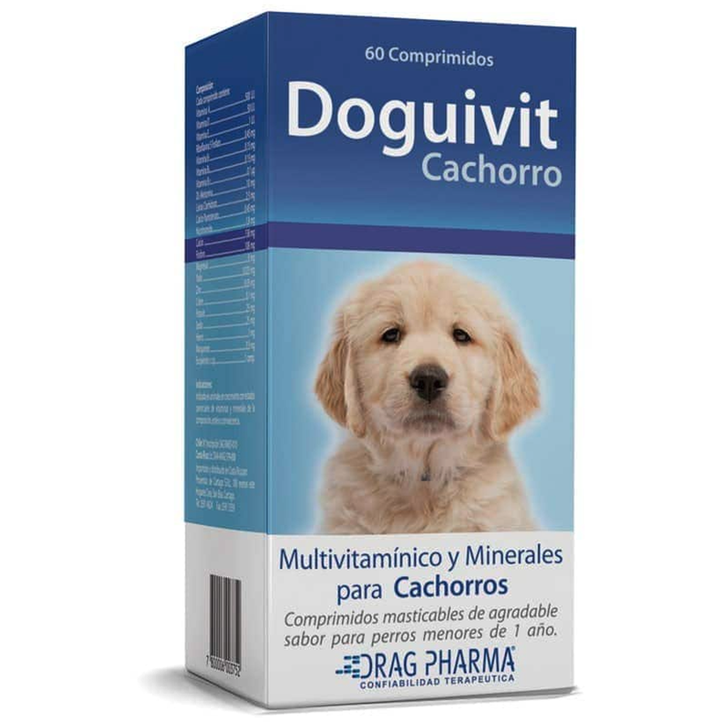 Doguivit Para Perro Cachorro Suplemento 60 comprimidos Blanco 11