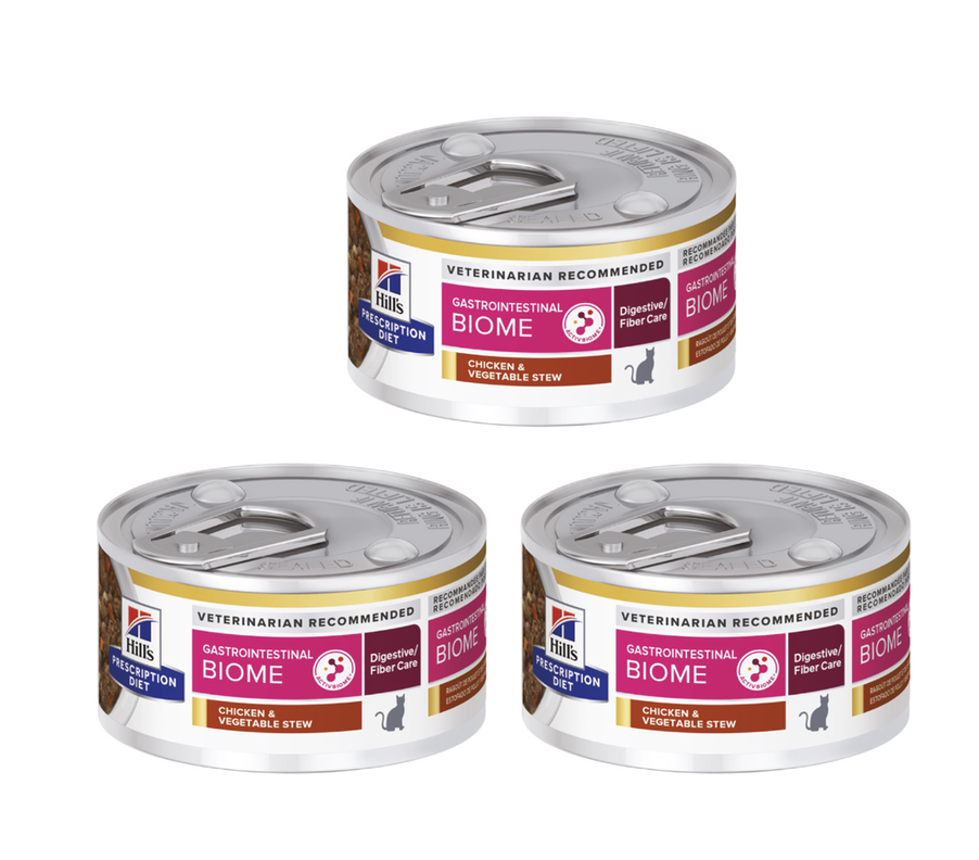 3X Alimento Hills Prescription Diet Para Gato Lata 82g C/U Blanco 85