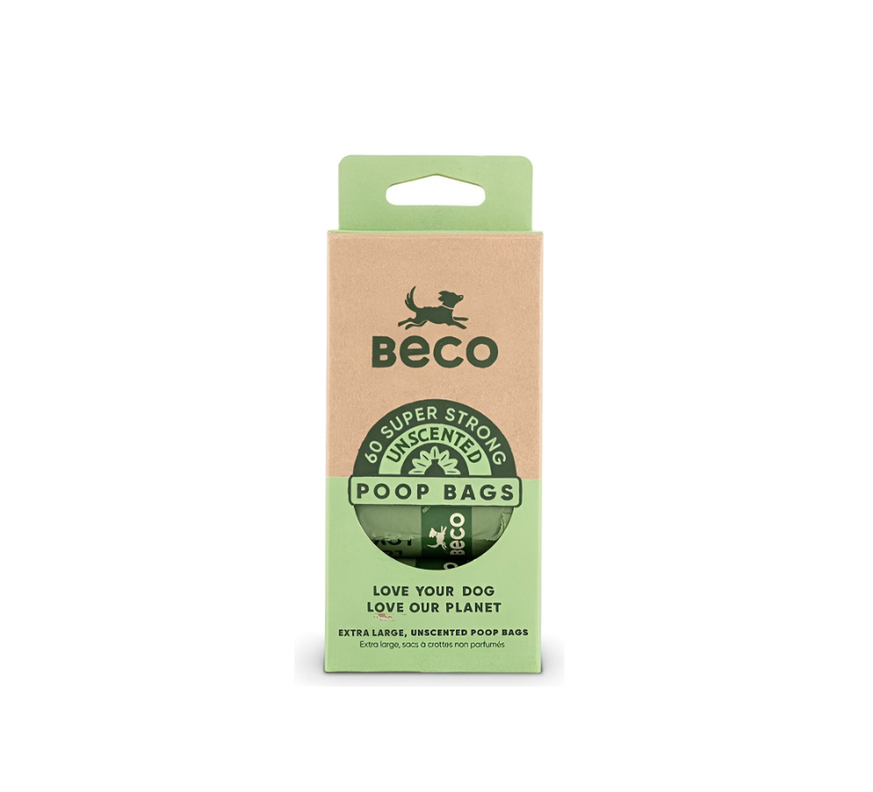 Beco Pack 4 Rollos Bolsas Biodegradables Extra Grande 60u. Verde 60