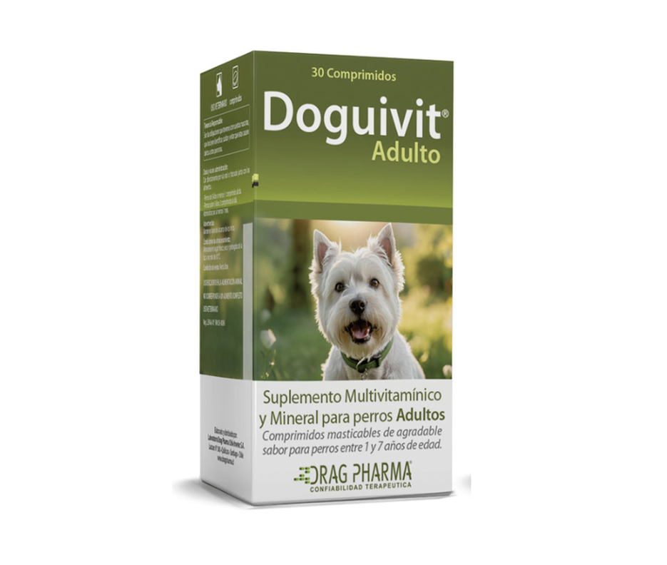 Doguivit Multivitaminico Para Perro Adulto 30 Comp Blanco 11