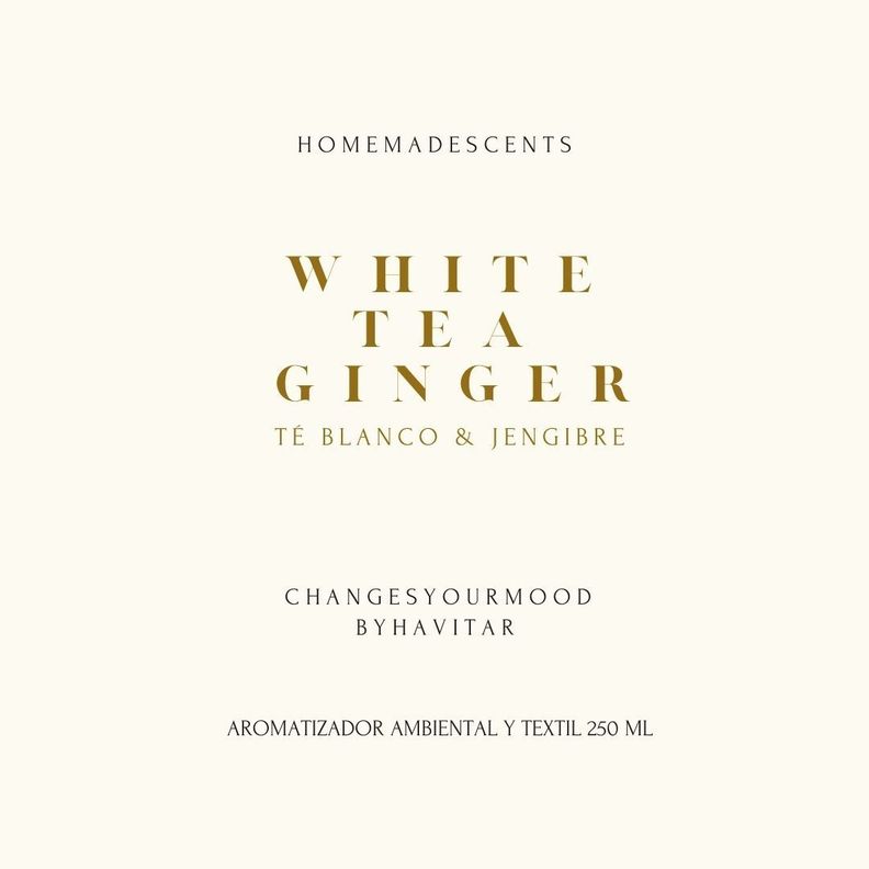 Aromatizador Concentrado White Tea Ginger 250 ML vidrio-2