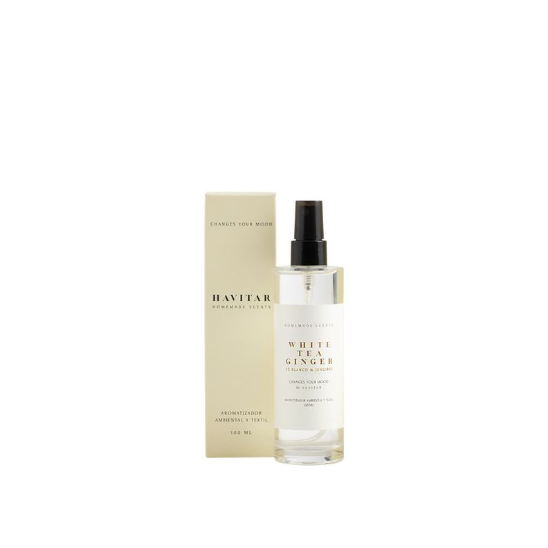 Aromatizador Ambiental Y Textil Vidrio 100 ML White Tea & Ginger-0