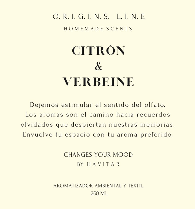 Aromatizador Ambiental y Textil VID 250 ML Citrón & Verbeine-2