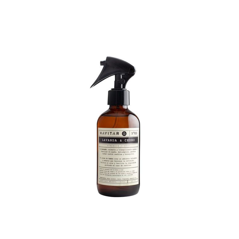 Aromatizador Ambiental y Textil Vidrio 250 ML Lavanda & Cedro-0