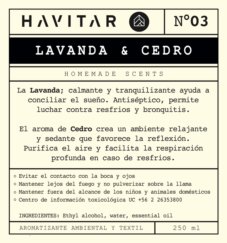 Aromatizador Ambiental y Textil Vidrio 250 ML Lavanda & Cedro-2