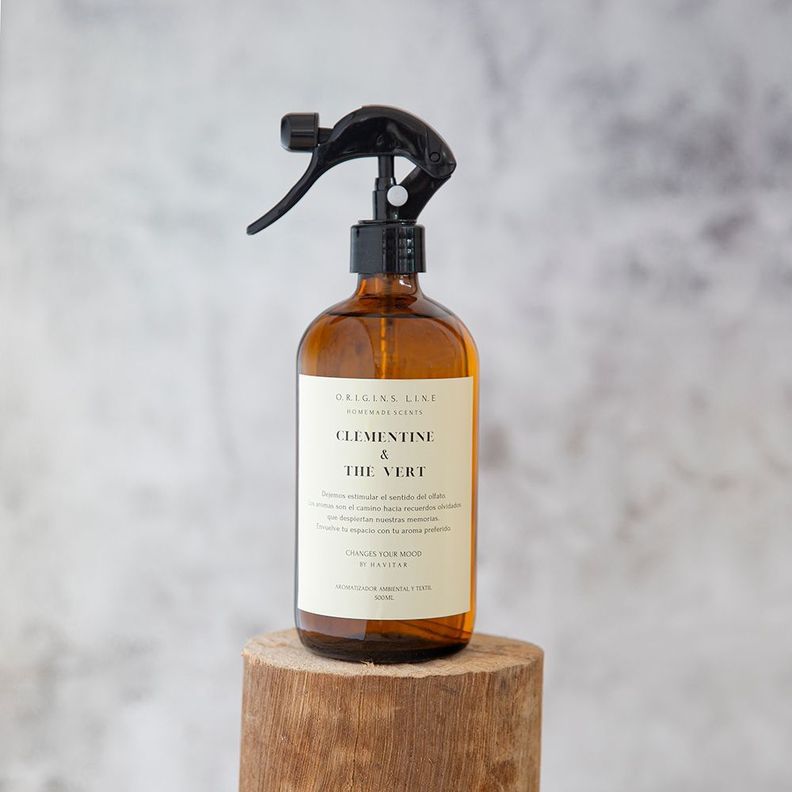 Aromatizador Ambiental y Textil Vidrio 500 ML Clémentine & Thé Vert-1