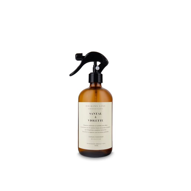 Aromatizador Ambiental y Textil Vidrio 500 ML Santal & Violette-0