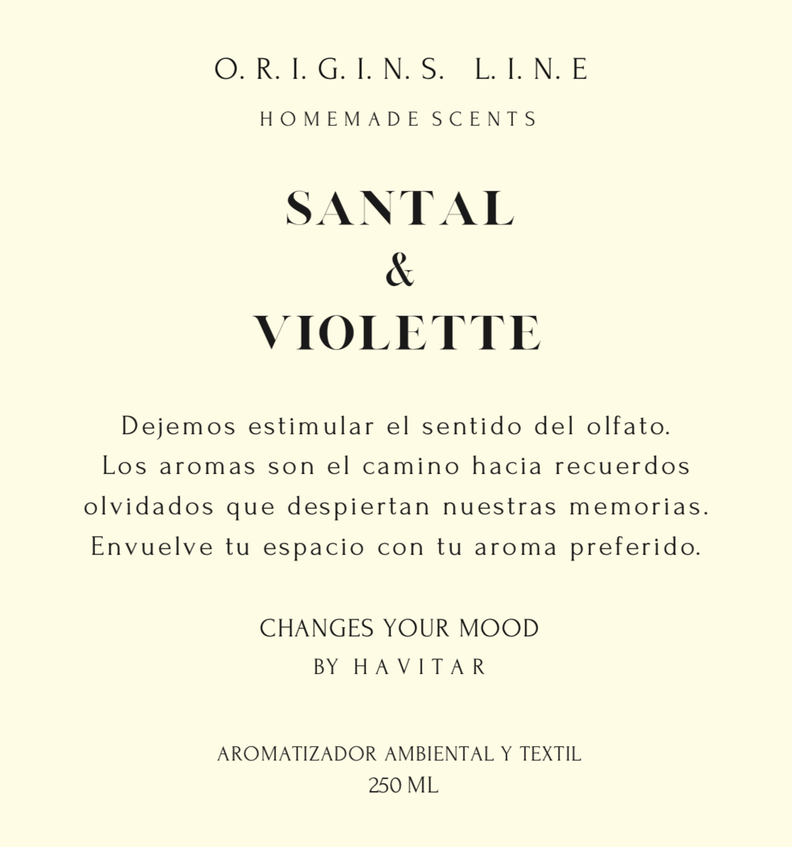 Aromatizador Ambiental y Textil VID 250 ML Santal & Violette-2