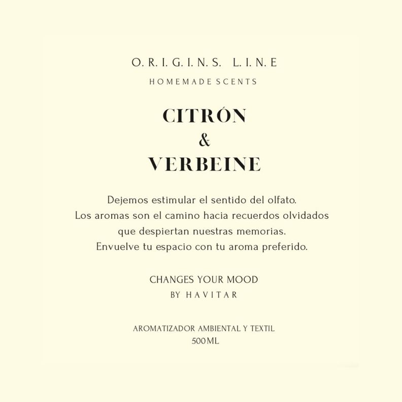Aromatizador Ambiental y Textil Vidrio 500 ML Citrón & Verbeine-2