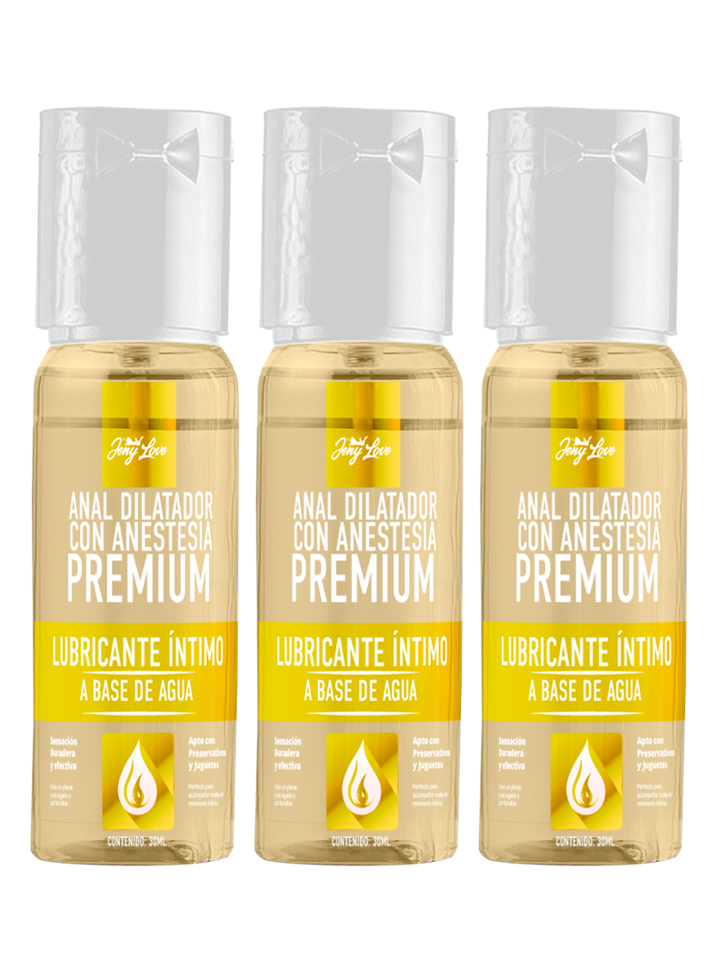 Pack Triple Lubricante Anal con Anestesia 90ml-0