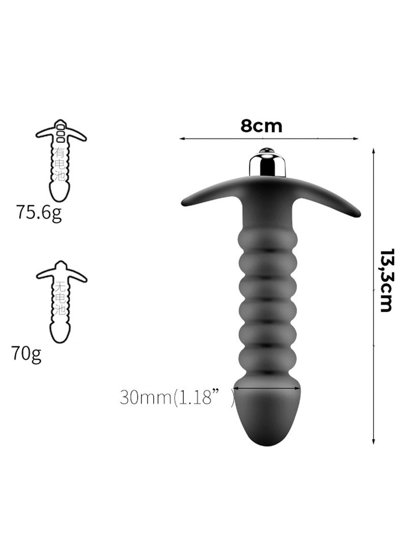 Plug Anal Ondulado de 13.2cm-3