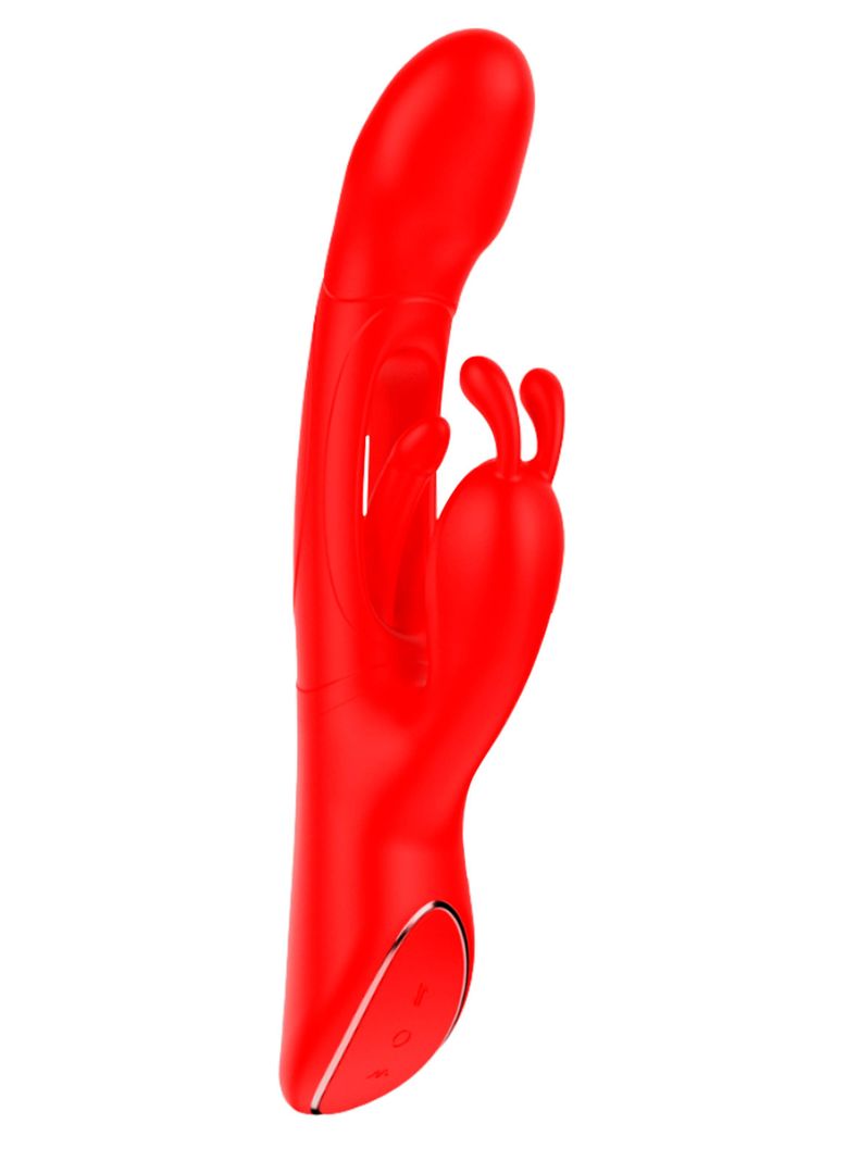 Vibrador Doble Estimulación Punto G y Clítoris Recargable-0