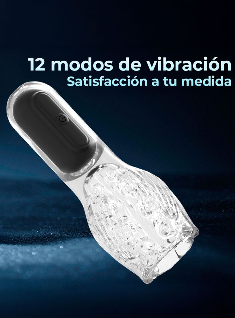 Masturbador con 12 Modos de Vibración-2