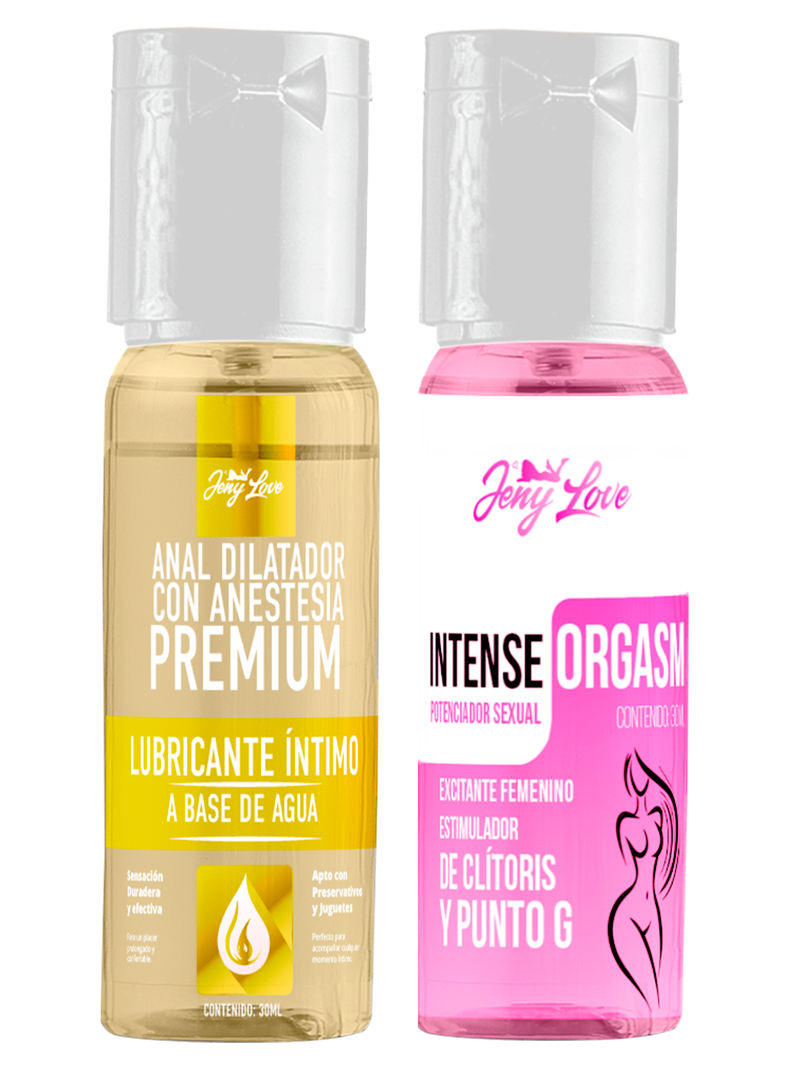 Pack Lubricante Anal con Anestesia + Potenciador Intense Orgasm-0