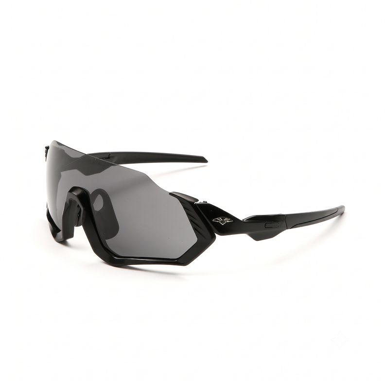 Lentes de Sol Ciclismo B-090 UV400 Marco TR90 Envolvente Unisex Negro
