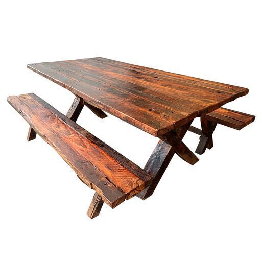 Mesa Comedor Roble Rústica X 180x100cm-0