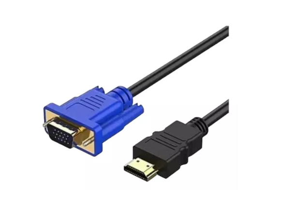 Cable Hdmi A Vga 1.5 Mts, Malla, Con Filtro.-0