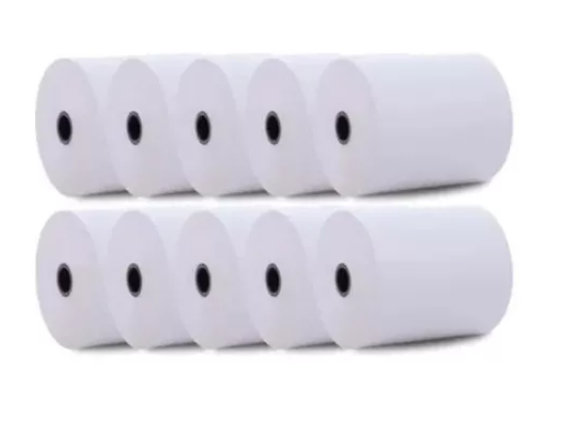 Caja X 10 Rollos Térmicos 80x80 Mm Papel Delgado 48 Grs-3