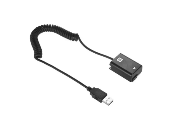 Andoer Np-fw50 Dummy Battery + 5v 3a Usb Adaptador Para Sony-0