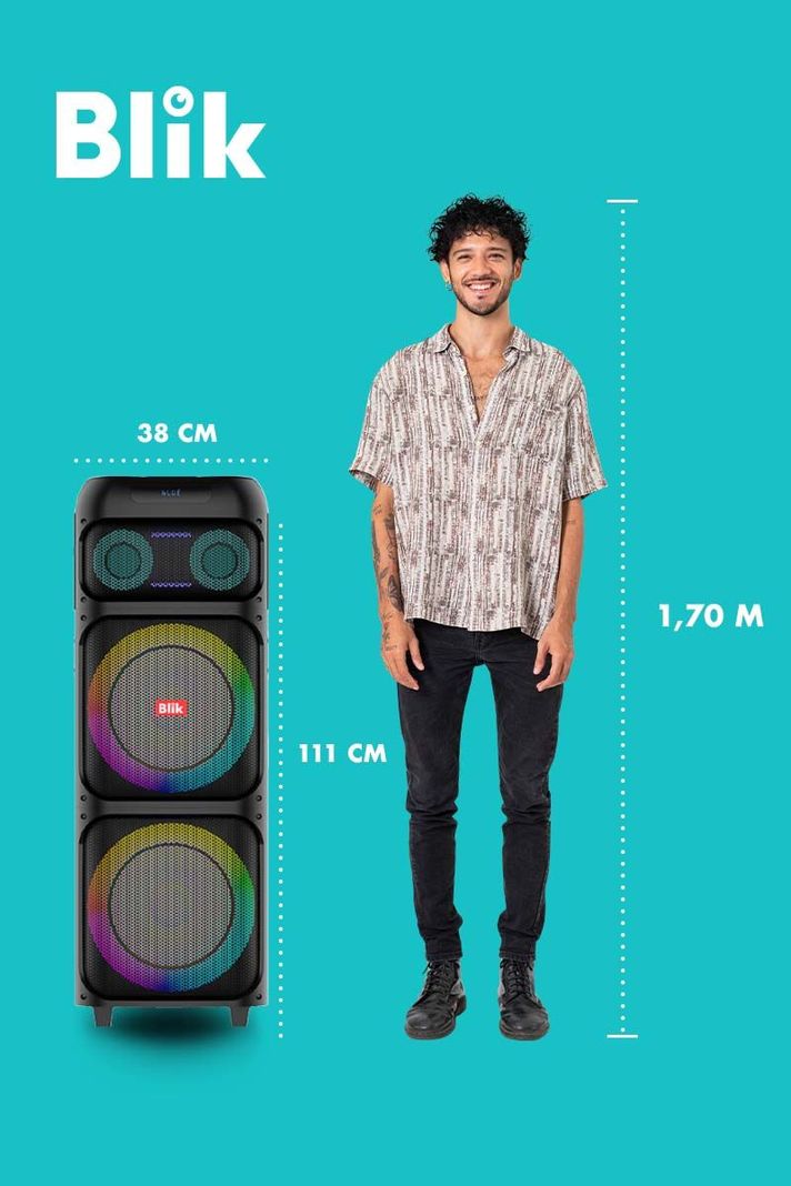 Parlante Bluetooth Karaoke Blik Lightup700-6