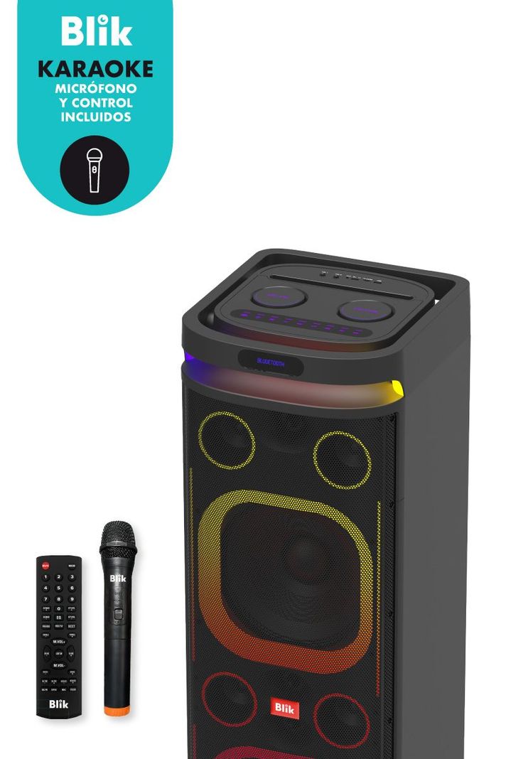 Parlante Bluetooth Karaoke Blik Towerbass-3