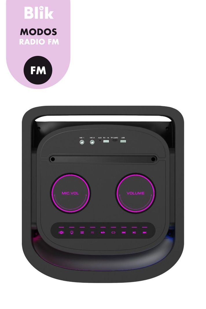 Parlante Bluetooth Karaoke Blik Towerbass-5