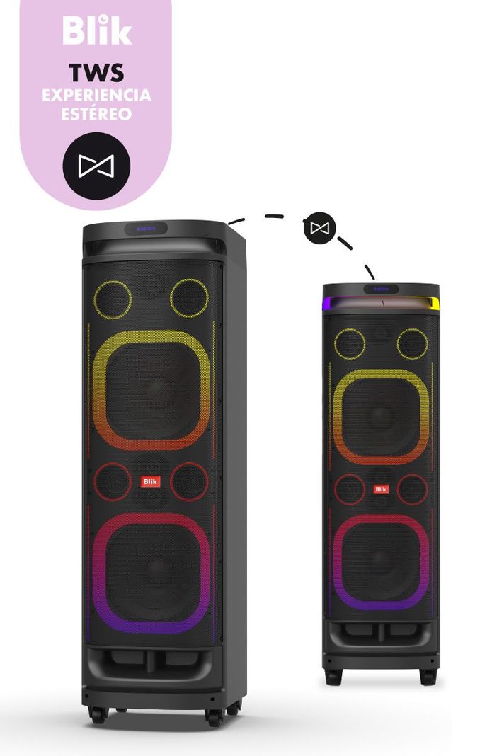 Parlante Bluetooth Karaoke Blik Towerbass-6