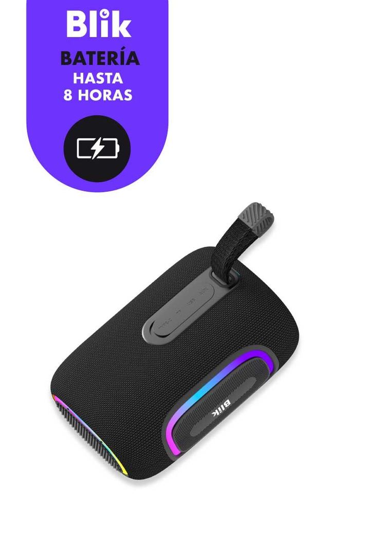 Parlante Bluetooth Portátil Bass Blik Hype-U3 negro-3